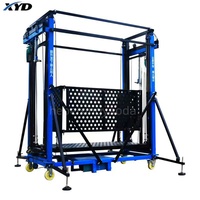 Charge de vente chaude 500kg jusqu'à 2-13 mètres ascenseur télécommande chariot de levage Mobile pliable petit échafaudage électrique