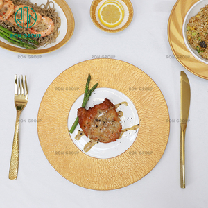 Hiện Đại Hoàng Gia Hình Bầu Dục Vàng <span class=keywords><strong>Melamine</strong></span> Sứ Bộ Đồ Ăn 9 Inch Dịch Vụ Thực Phẩm Món Ăn Tấm Cho Khách Sạn Nhà Hàng Bữa Ăn Tối Dao Kéo - Product Image 3