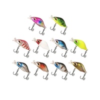 10 couleurs manivelles 3.5g leurres de pêche à naufrage lent coulant Mini leurre de pêche méné pour eau douce salée