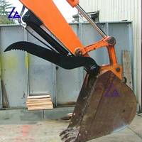 Pulgar Hidráulico Progresivo LIGONG (Q355B/NM400/HARDOX400) para Excavadoras de 1-50T, Mejora la Eficiencia en la Construcción de Materiales