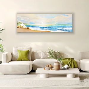 Golden Mountain & Ocean Waves <span class=keywords><strong>3D</strong></span> relieve arenisca pared arte moderno hogar Decoración paisaje para <span class=keywords><strong>paisajes</strong></span> marinos - Product Image 3