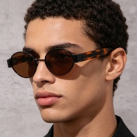 Lunettes de soleil ovales à monture intégrale UV400 de marque de créateurs pour enfants MOSI, de haute qualité, personnalisées, unisexes, rétro