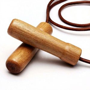 Cuerda de Saltar para Entrenamiento de Boxeo OEM con Mango de Madera y Cuero para Fitness y Ejercicio 2026 - Product Image 3