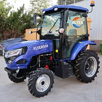 Tracteur agricole Coc 50HP 4x4 avec chargeur frontal, pompe haute productivité et composants de boîte de vitesses