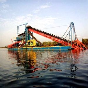 200m³/h Dieselmotor-Kettenbagger für Fluss-<span class=keywords><strong>Sand</strong></span>/Gold-Baggerarbeiten mit Radantrieb für Flussgärtnung - Product Image 2