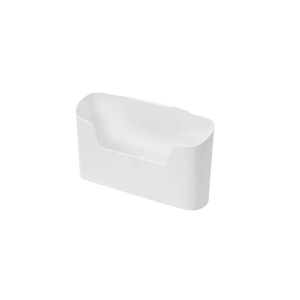 Wall Mounted <b>Storage</b> <b>Box</b> Rectangle White No Drill Easy To Clean Bathroom <b>Kitchen</b> Wardrobe Side Shelf - Product Image 5