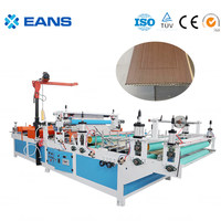 Machine de laminage de film décoratif pour panneaux de porte en PVC WPC