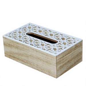 Stylish Square <b>Tissue</b> <b>Paper</b> Holder Stand Durable Build Eco-friendly Handmade Design for Hotels Resorts Restaurants Modern Luxury - Product Image 1