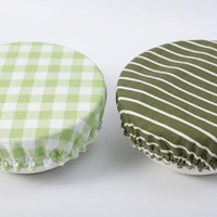 Couvre-bols réutilisables en coton, couvre-bols pour levain, dôme de levage réutilisable pour pain, couvercle anti-poussière pour la conservation des aliments, couvre-bols à salade