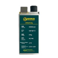 Cellule de batterie de drone à grande charge à semi-conducteurs 40Ah 3.7V 10C Pack lithium-ion pour l'industrie Performance longue durée