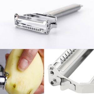 Râpe de cuisine double en acier inoxydable K489 pour pommes de terre, concombres et carottes - Product Image 6
