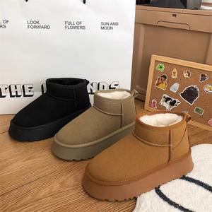 حذاء نسائي كلاسيكي جديد من الزغب السميك للثلج مريح دافئ ، حذاء نسائي شتوي للسيدات ، حذاء نسائي مكتنز من النساء - Product Image 4