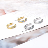 Boucles d'oreilles hypoallergéniques en forme de C non perçantes Clip sur boucles d'oreilles correcteur d'oreille bijoux cadeau pour femmes adolescentes