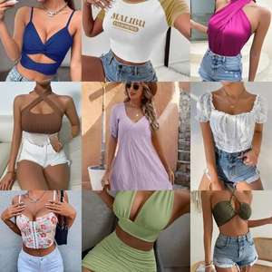 Ropa <span class=keywords><strong>de</strong></span> Marca para <span class=keywords><strong>Mujer</strong></span> Mezcla <span class=keywords><strong>de</strong></span> Estilos Vestidos Camisetas Ropa <span class=keywords><strong>Mujer</strong></span> Camisas Pequeñas Pantalones Faldas Pacas <span class=keywords><strong>de</strong></span> Ropa - Product Image 3