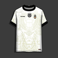 HOSTARON Grosir Seragam Olahraga Sepak Bola Kustom Retro Pria Thailand Jersey Kaos Olahraga Polos Seragam Tim Sepak Bola