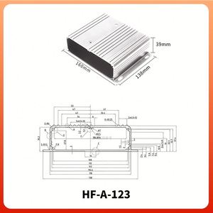 Wall Mount Metal Switch Box Electrical <b>Enclosure</b> Customized Anodized Extruded 6063 Aluminum Alloy IP54 Outdoor Use Boxes - Product Image 2