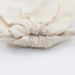 Wedding Candy Customized LOGO Printing Package Pouch High Quality Muslin Cotton <b>Drawstring</b> Gift <b>Bags</b> - Product Image 2