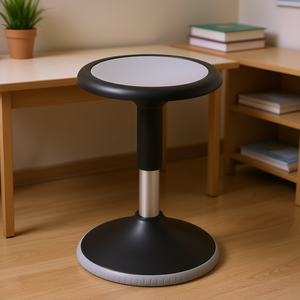 Silla Wobble con Altura Ajustable de 15.7-21.7 Pulgadas, Respaldo Redondo de PVC y ABS, para Escuelas, Edad 12-18 Años, Diseño Contemporáneo - Product Image 2