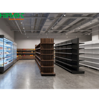 Étagères de gondole double face pour supermarchés, pour l'affichage en magasin
