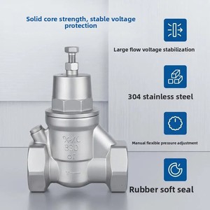 304/316 Stainless Steel High-<b>Flow</b> Reducing Y11X-16P Household <b>Water</b> Heater Stabilizing <b>Water</b> <b>Meter</b> - Product Image 3