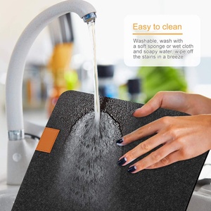 Set de napperons en feutre lavable et résistant à la chaleur 18 + <span class=keywords><strong>3</strong></span> avec sous-verres, sacs à <span class=keywords><strong>couverts</strong></span>, tapis décoratif - Product Image 4