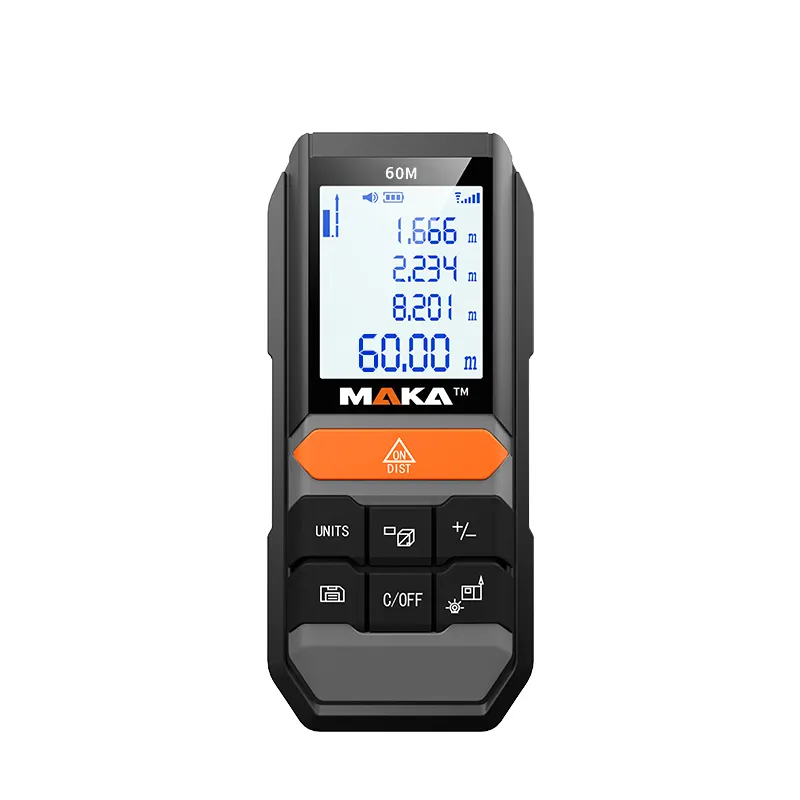 BSCI Intertek CE Rohs FCC 100m MAKA MK-201 láser Digital medida medidor de distancia láser