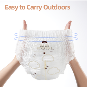 Hoogwaardige premium super absorberende babybroekjes - USA Fluff Pulp zacht 3D lekpreventie bedrukte pull-up luiers - Product Image 6