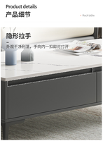 Table basse moderne simple et luxueuse pour salon avec rangement