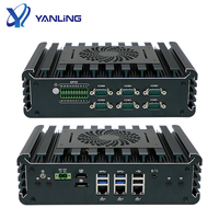 Conception professionnelle 3 * In-tel i225-V 2.5G LAN pc industriel 16 broches GPIO Phoenix terminal pc intégré