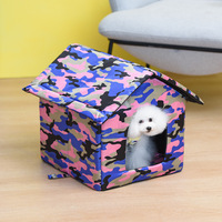 Lit pour animaux de compagnie en tissu imperméable d'extérieur pour chats et chiens, lavable et détachable, pour petites/moyennes/grandes/extra grandes races, transfrontalier