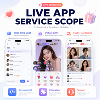 Desarrollo de Aplicaciones de Transmisión en Vivo Personalizadas para IOS y Android con Chat en Tiempo Real, Regalos Virtuales y Salas Multijugador