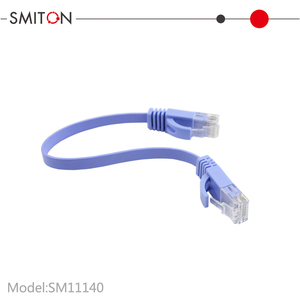 Câble <span class=keywords><strong>Ethernet</strong></span> plat Cat5e Cat6 UTP, <span class=keywords><strong>cordon</strong></span> de raccordement 4 paires, cuivre sans oxygène torsadé, câble de raccordement RJ45, OEM CAT 6, câble de liaison réseau - Product Image 2