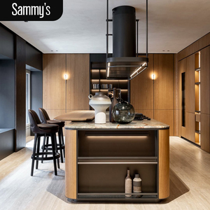 Modern High Quality Custom Modular Kitchen Cabinets Australian Standard Integrated Kitchens Marble Laminate Glass Faucet Hinge - Product Image 1