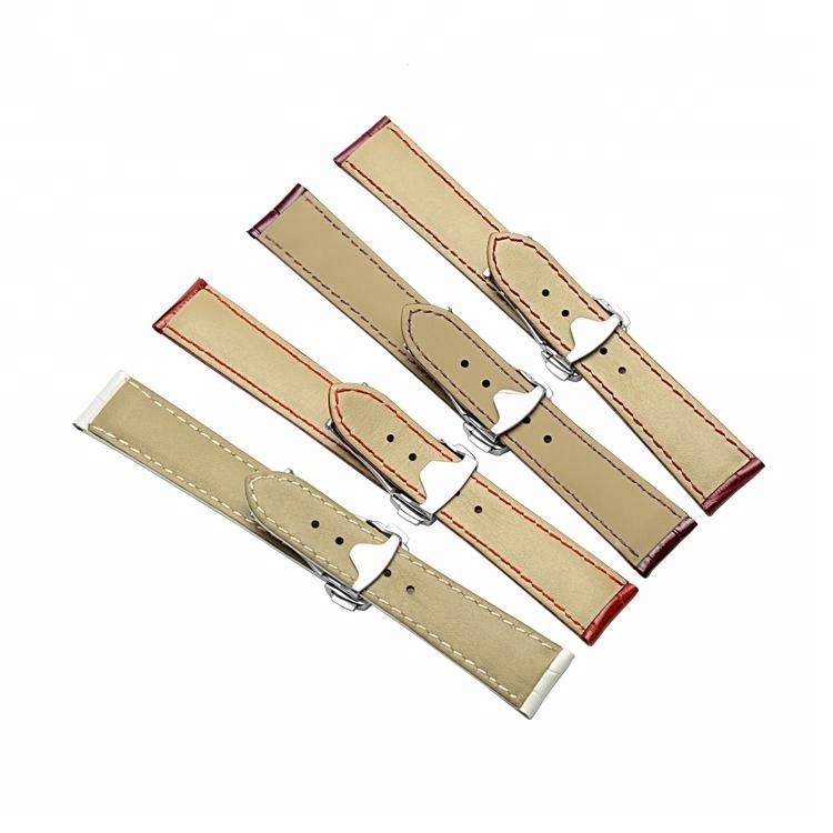 Alligator Modèle Étanche Veau Italien En Cuir Véritable Bracelet de Montre 19mm 20mm 21mm