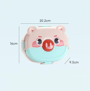 Nouvelle Arrivée 2026 : Boîte Bento Portable Style Mignon pour Bureau et Étudiants, Compatible Micro-ondes, avec Fermeture Sécurisée - Product Image 6