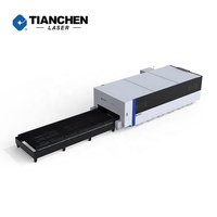 Mesin pemotong Laser 6Kw serat Cnc, mesin pemotong pelat logam 2000X6000 lembar Lazer ukuran