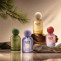 Botol Parfum Kaca Kosong ODM 50ml Tutup Bulat Isi Ulang Botol Wewangian Mewah