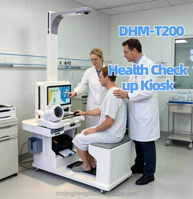 DHM-T200 Pharmacy Self-Service Health Check Kiosk with 21.5inch HD LCD Touch Screen OEM/ODM Customization 12-Month Warranty