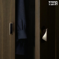 Poignée de tiroir et de porte de cuisine en laiton brossé, robuste, design moderne et minimaliste, quincaillerie de tirage pour fenêtre