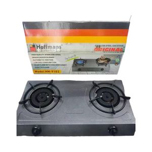 Fourneau à gaz GPL tout-en-un en acier inoxydable pour l'Afrique, 2 brûleurs, allumage automatique, têtes en laiton, faible consommation - Product Image 2