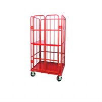 Conteneur de stockage pliable en treillis métallique, 4 roues, robuste, 400 kg, neuf, pour restaurant, maison, commerce de détail, Sbt OEM, 1 an