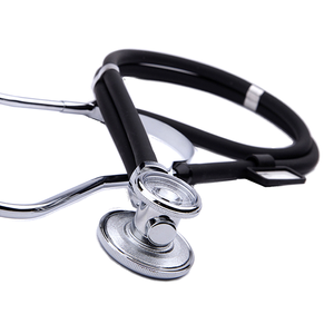 Stéthoscope professionnel à double tube et double embout en acier inoxydable pour diagnostic médical en cliniques et usage familial - Product Image 1
