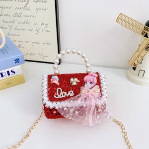 Wholesale Girls Cute Flower Pearl Candy <b>Bag</b> <b>Mini</b> Shoulder <b>Bag</b> Lightweight Small Coin Purse - Product Image 5
