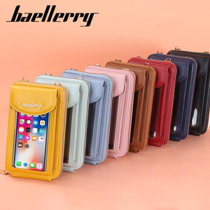 กระเป๋าโทรศัพท์ Baellerry สำหรับ iPhone หนัง PU แบบสะพายข้าง มีหน้าต่างใส สีเหลือง - Product Image 4