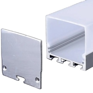 Three Sides Illuminated Aluminum <strong>LED</strong> Profile 45x42MM with <strong>square</strong> <strong>Diffuser</strong> - Product Image 1