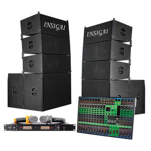 Sistem Speaker Line Array Pasif Profesional Mini Dual 8 Inch INSIGAI untuk Acara Pesta dan Konser - Product Image 1
