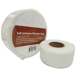 Ruban à mailles en fibre <span class=keywords><strong>de</strong></span> verre auto-adhésif résistant aux alcalis Ruban à mailles en plâtre à bas <span class=keywords><strong>prix</strong></span> pour gypse - Product Image 2