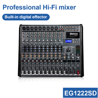 Système audio professionnel OEM D815 avec enceintes de 15 pouces et table de mixage audio 8 canaux pour mariage, bar, maison, extérieur, karaoké