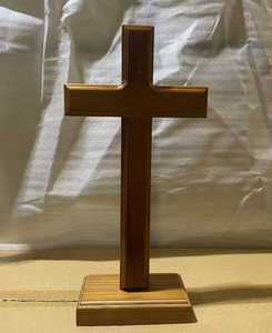 Decoración <span class=keywords><strong>de</strong></span> mesa cruzada <span class=keywords><strong>de</strong></span> madera <span class=keywords><strong>de</strong></span> nuevo diseño para iglesia cristiana escuela dominical Primera Comunión bautismo decoración boda tiempo <span class=keywords><strong>de</strong></span> oración - Product Image 3