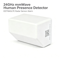 Capteur radar à ondes millimétriques 24 GHz ED718 4G LTE, détecteur de présence humaine, alarme pour la surveillance intelligente des soins aux personnes âgées